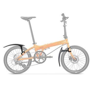 Крылья 20-24 пластик быстросъемный без стойки черный RBRL RL-240F/R (крепл. на штаны вилки и задние перья.)