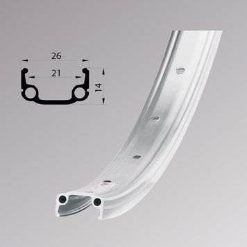Обід Remerx RMX 21, 18'', 355x21, 20 отв., AV, одностінний, сірий, V-Br