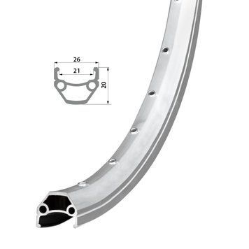 Обід Remerx HIT 21 RX 4521, 26'', 559x21, 36 отв., AV, пістонований, срібний анодований, V-Br, CNC