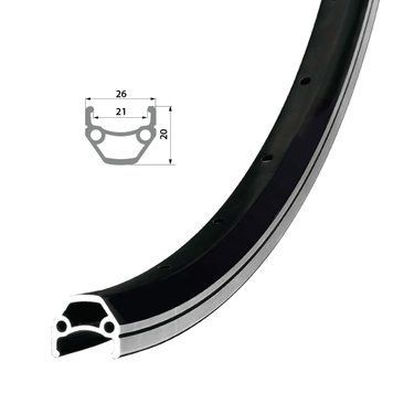 Обід Remerx HIT 21 RX 4521, 27,5'', 584x21, 32 отв., AV, чорний анодований, V-Br, CNC
