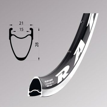 Обід Remerx RAPID RMX 3515, 28'', 622x15, 20 отв., FV, чорний анодований, V-Br, CNC