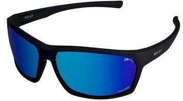 Окуляри Relax Dingo black matt, лінза brown (TAC 1,0mm polarized), ice blue revo, кат. 3