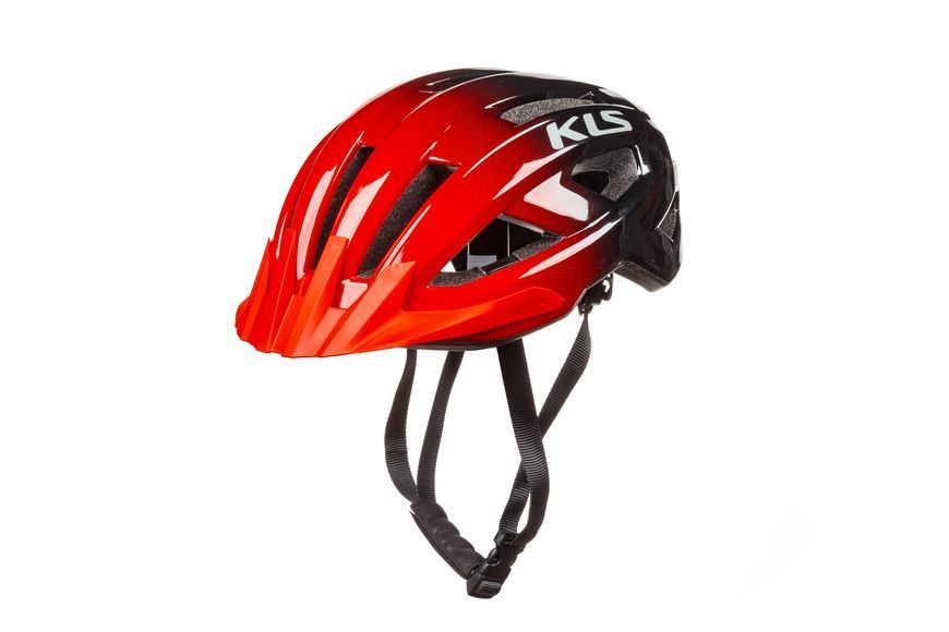 Шолом KLS Daze Lumio L/XL, з блимавкою (Type-C), червоний (без бокових кліпс фікцації лямок)