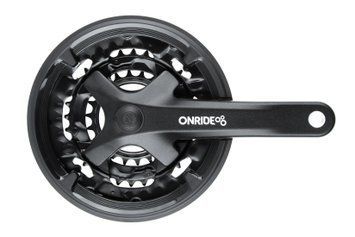 Комплект шатунів ONRIDE Trio 920P, під квадрат, 175 мм, 44-32-22Т, на 9 шв., чорний