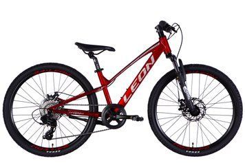 Велосипед AL 24" Leon JUNIOR DD CS рама-12" червоний 2025