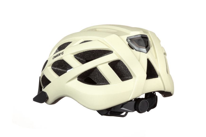 Шолом ONRIDE Muse колір слонової кістки M (55-59 см) заднє світло Type-C