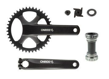 Комплект шатунів ONRIDE Solo Pro 1210, Hollowtech, 170 мм, 42Т, BCD 110 мм, 12/11 шв., з кареткою, ч