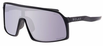 Окуляри Relax Prati чорні матові, лінза smoke (Polarized TAC), white sensor, кат. 3