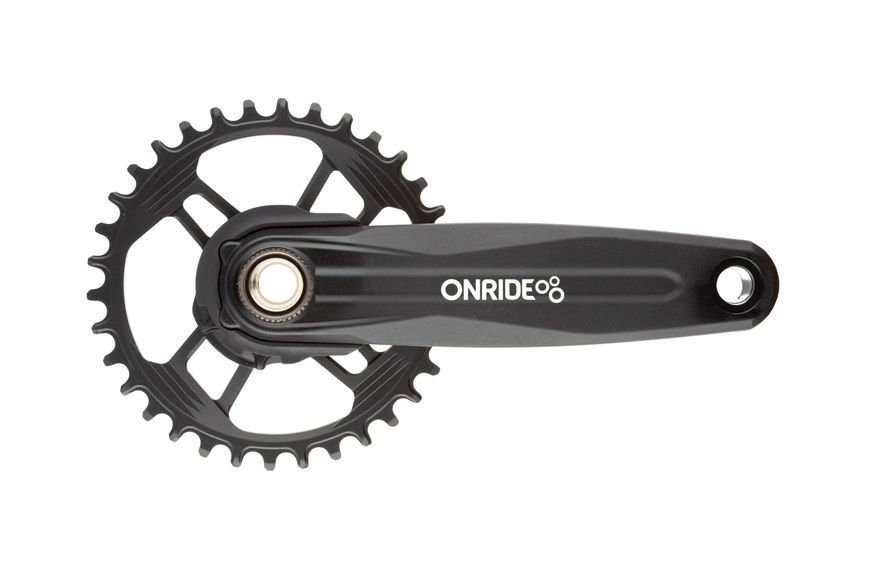 Комплект шатунів ONRIDE Solo Pro 1230, під Hollowtech, 170 мм, 34Т, на 12/11 шв., з кареткою, чорний