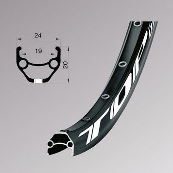 Обід Remerx TOP DISC RX 3019, 26'', 559x19, 36 отв., AV, пістонований, чорний анодований
